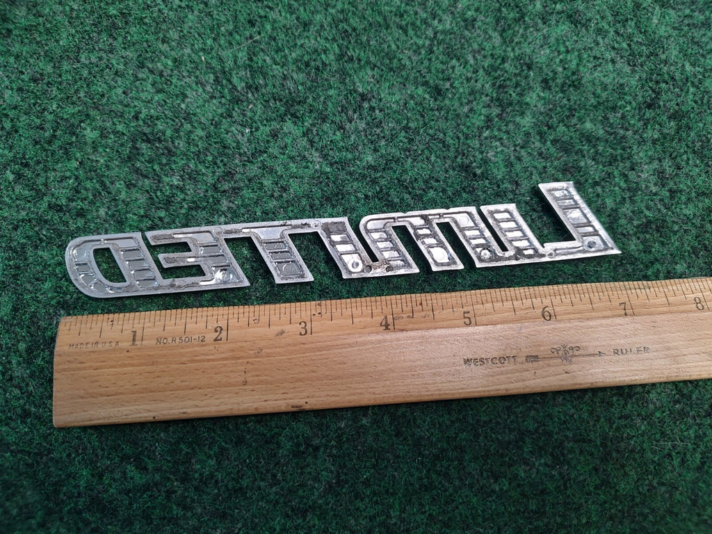TOYOTA LIMITED CHROME SIDE EMBLEM LOGO BADGE SIGN SYMBOL NAME USED OEM 4S3