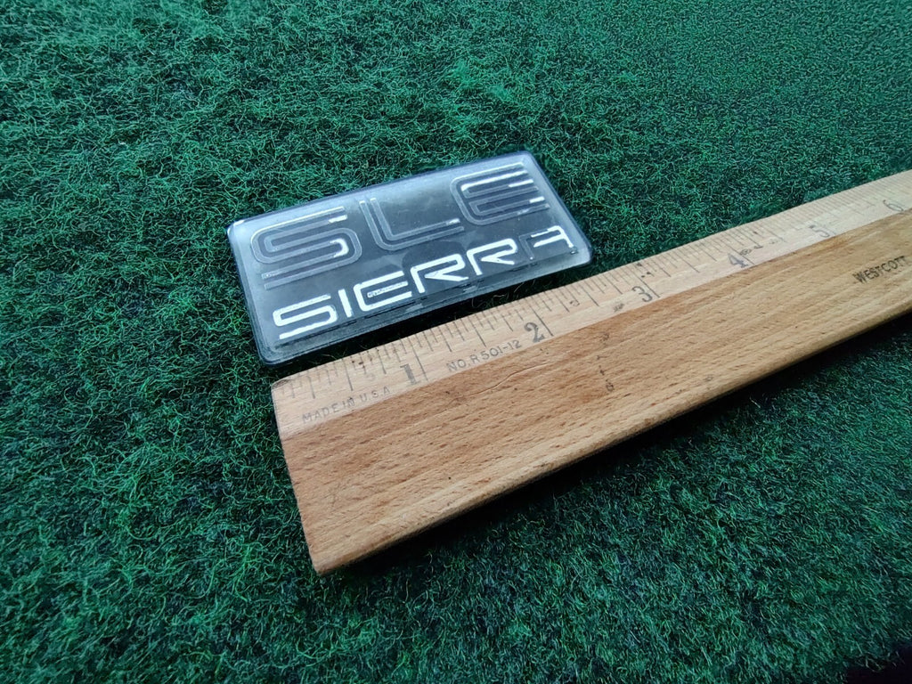 GMC SIERRA CHEVY TRUCK SLE EMBLEM LOGO BADGE SIGN SYMBOL OEM 5S3