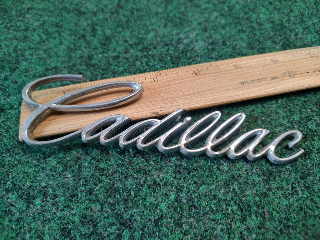 Cadillac Chrome Plastic 6inch Emblem Badge Logo Nameplate Name Plate 3S7