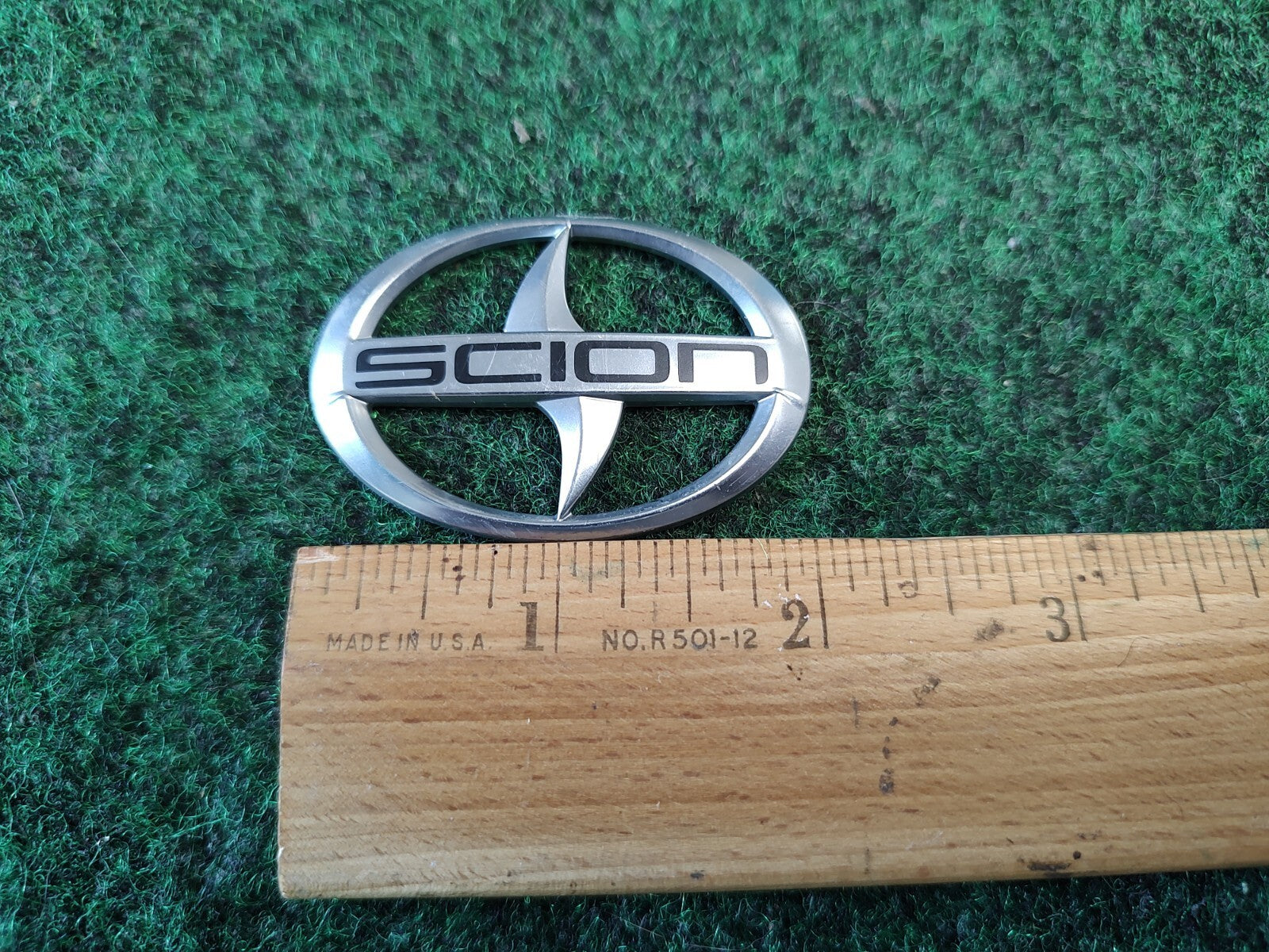 Scion 2" Wide Emblem Badge 2912 UNKNOWN Year Model OEM 2M9