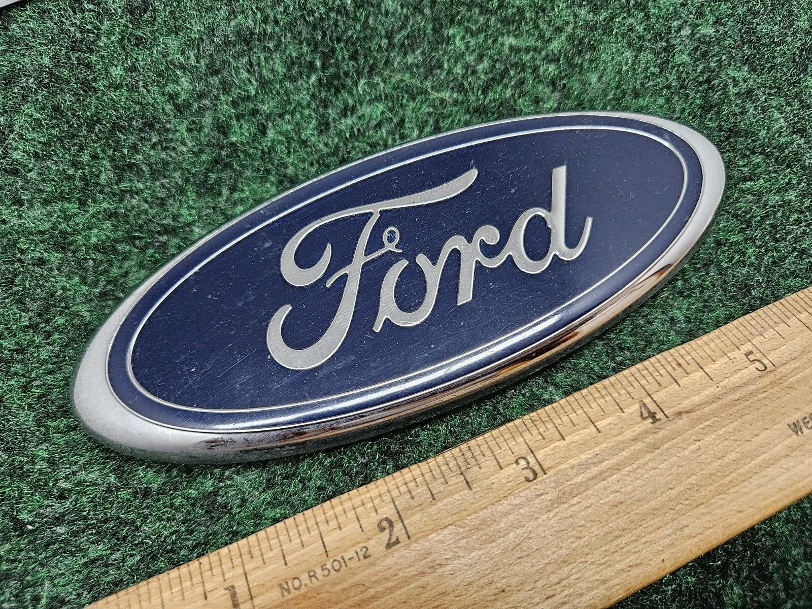 Ford OEM Blue Chrome Oval 5.75" Emblem Badge Logo Nameplate F85B-15402A16-AA GL1
