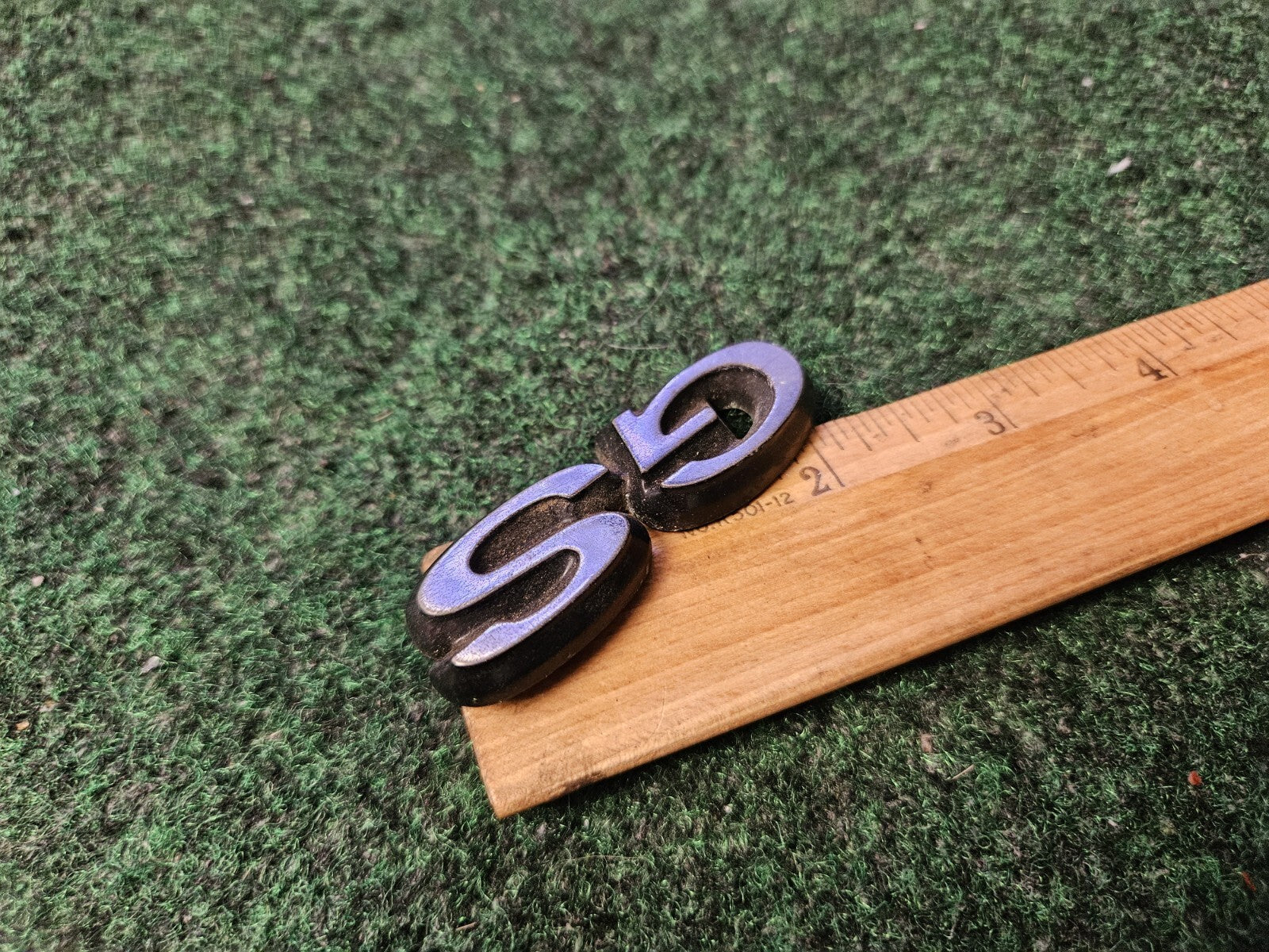 1995-1997 Mercury Mystique "GS" Plastic Trunk Emblem OEM 4M6