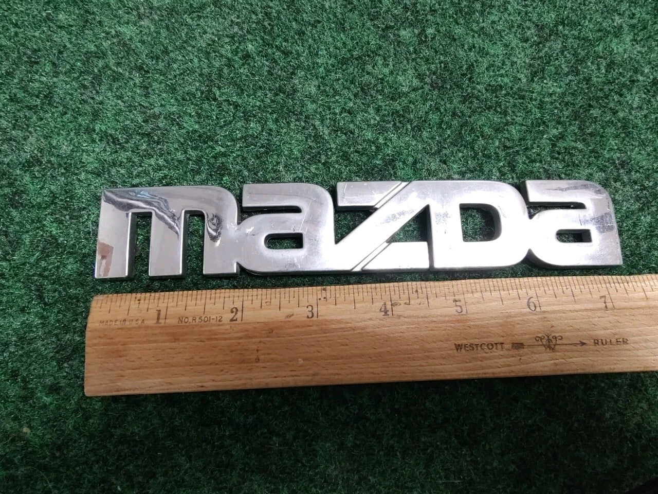 Mazda OEM Chrome Emblem Badge Logo Nameplate Name Plate 5S5