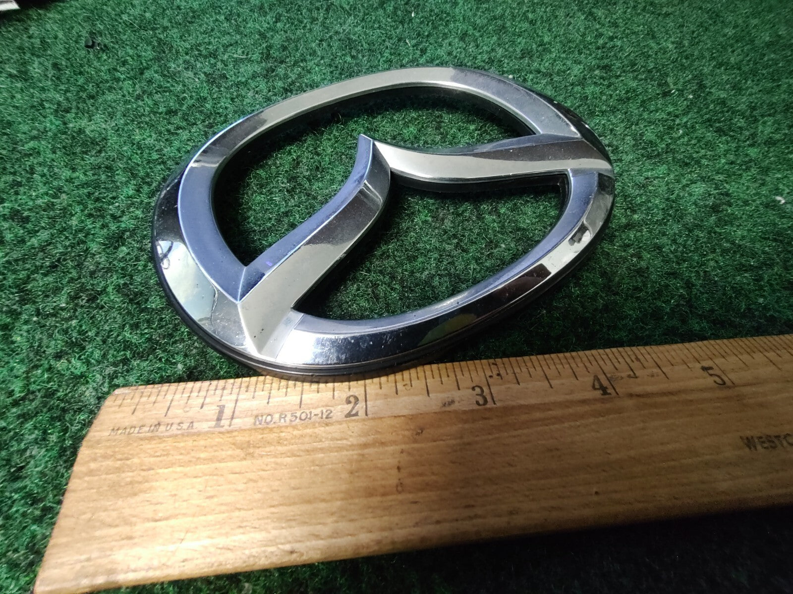 MAZDA Chrome Plastic Clip on Emblem Logo F-20116  OEM BADGE 3S6