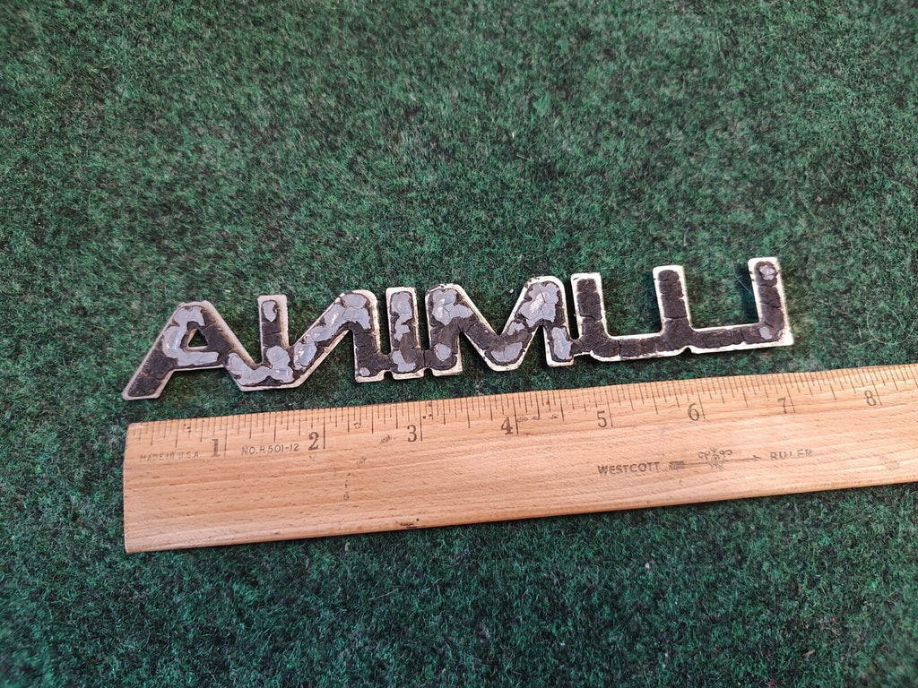 Chevy OEM Lumina Chrome 6" Rear Trunk Emblem Badge Logo Nameplate Name Plate 3S1