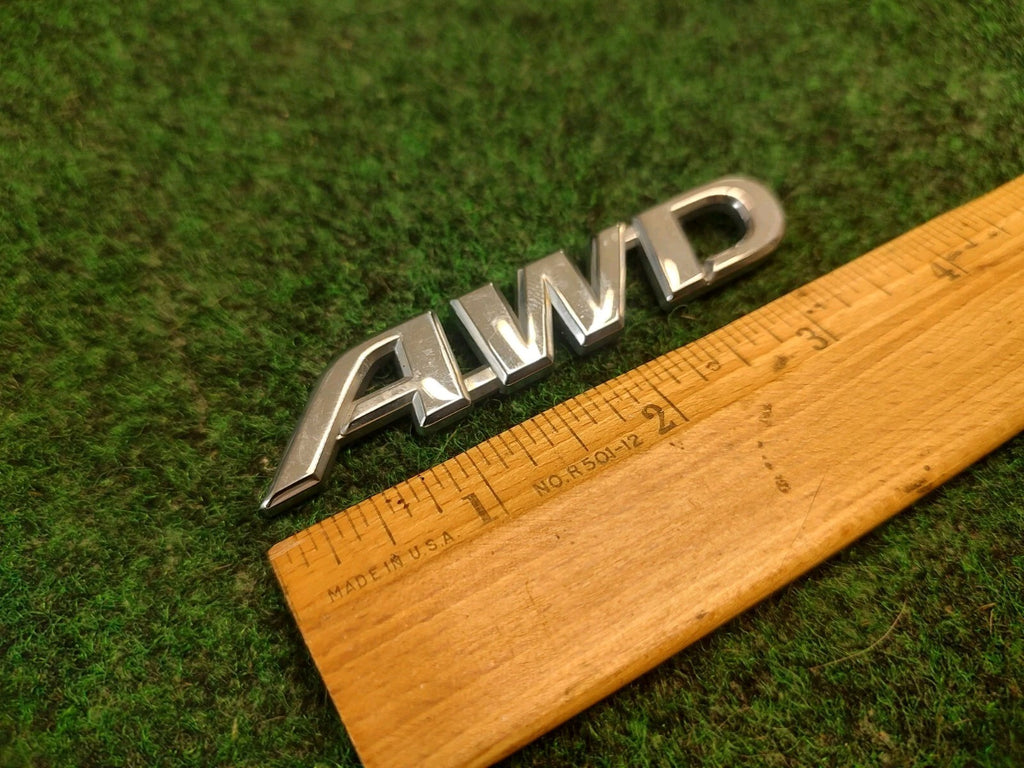AWD Logo Chrome Emblem Badge Sign Logo Trim Name Plate OEM 2S8