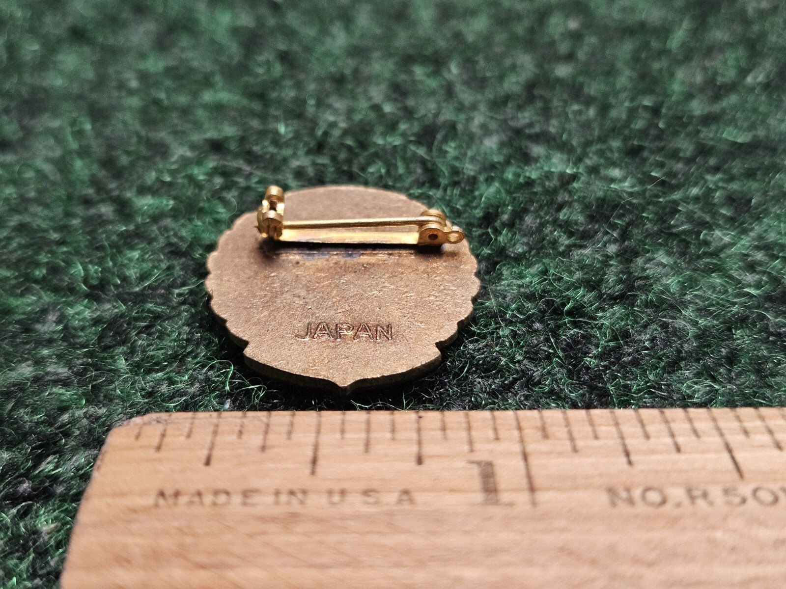 185 Club Bowling Ball and Pins Gold Tone Vintage Lapel Pin