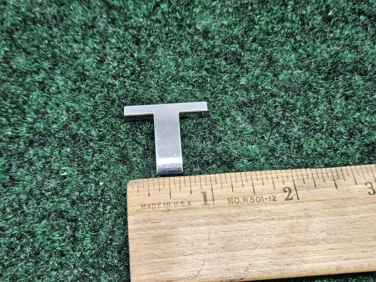 OEM "T" Chrome Individual Letter Lettering Emblem Badge Logo Nameplate 3D 7S8