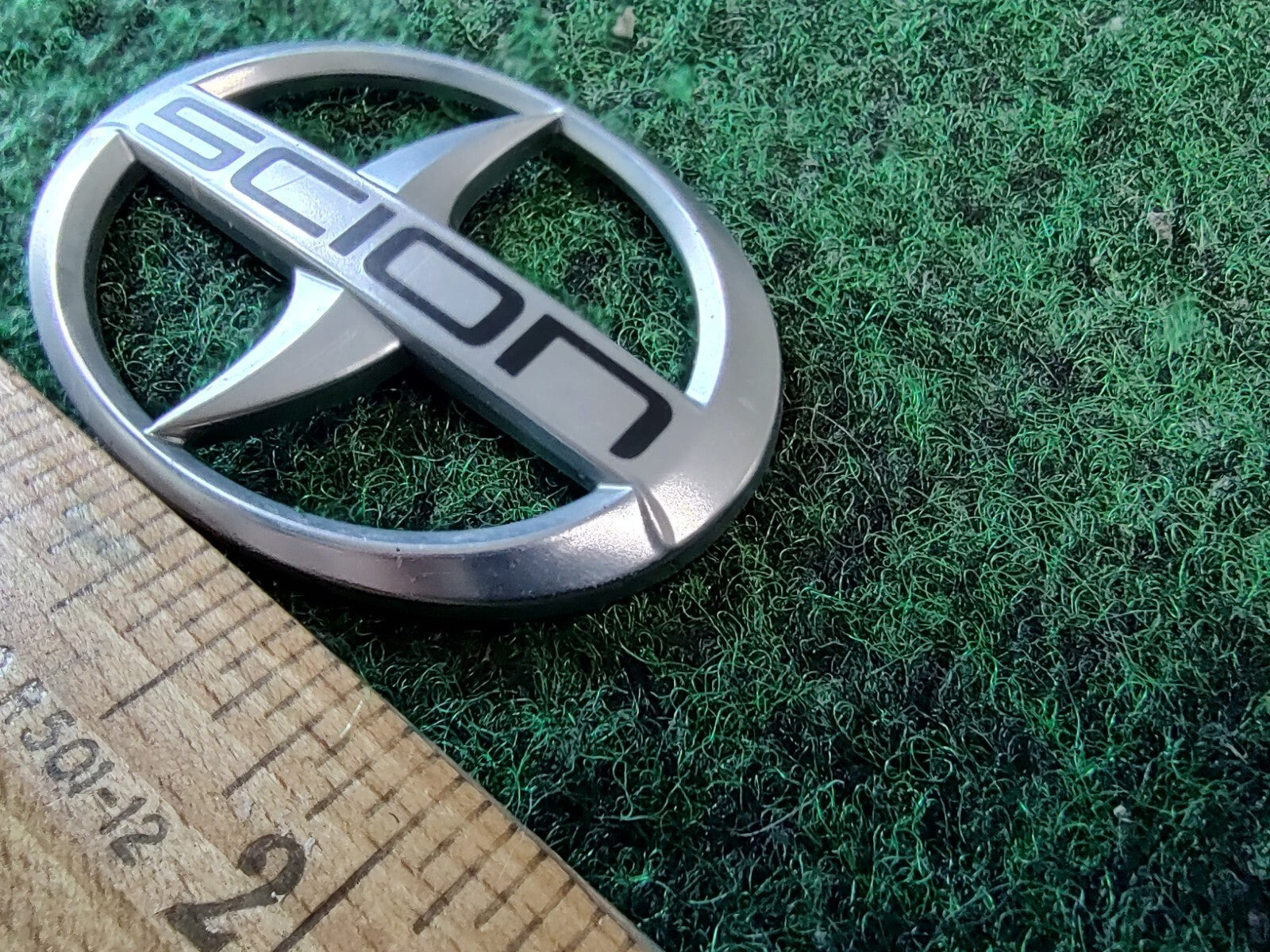 Scion 2" Wide Emblem Badge 2912 UNKNOWN Year Model OEM 2M9