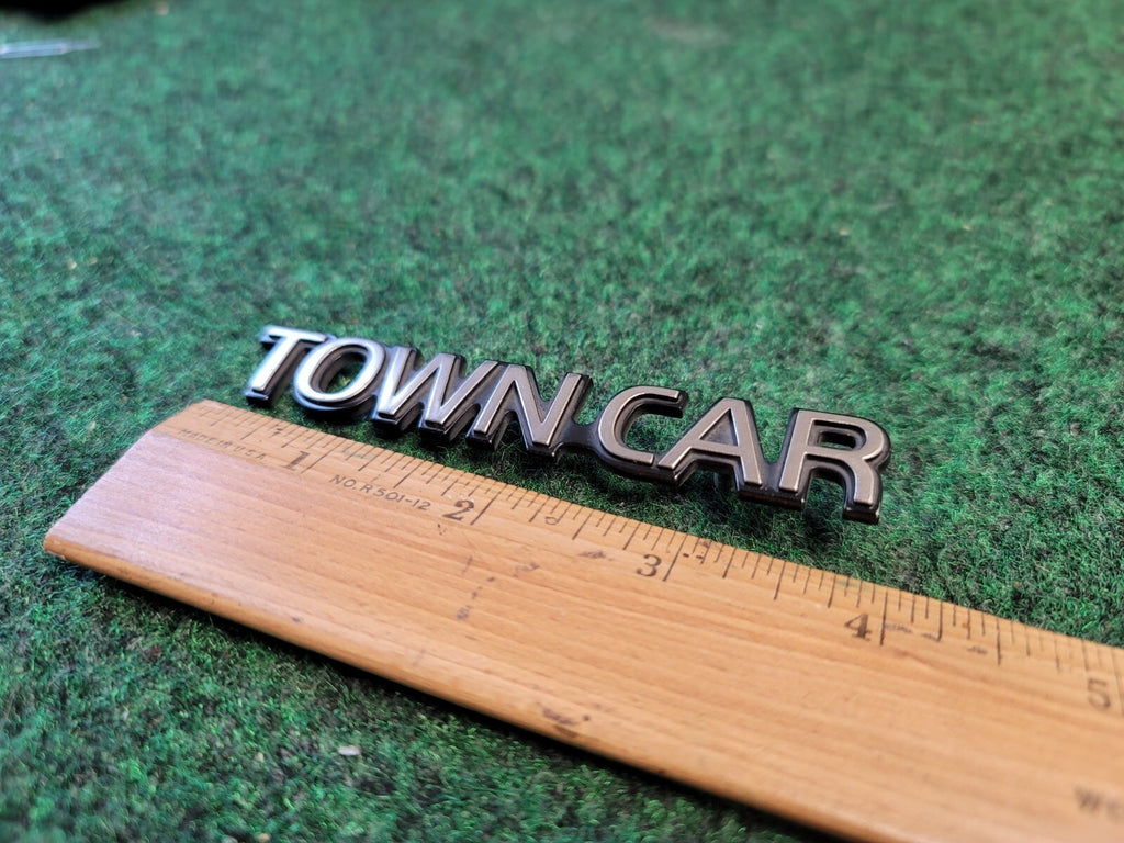 Lincoln "Town Car" Trunk Emblem Badge Nameplate Decal OEM Genuine Original 7L1