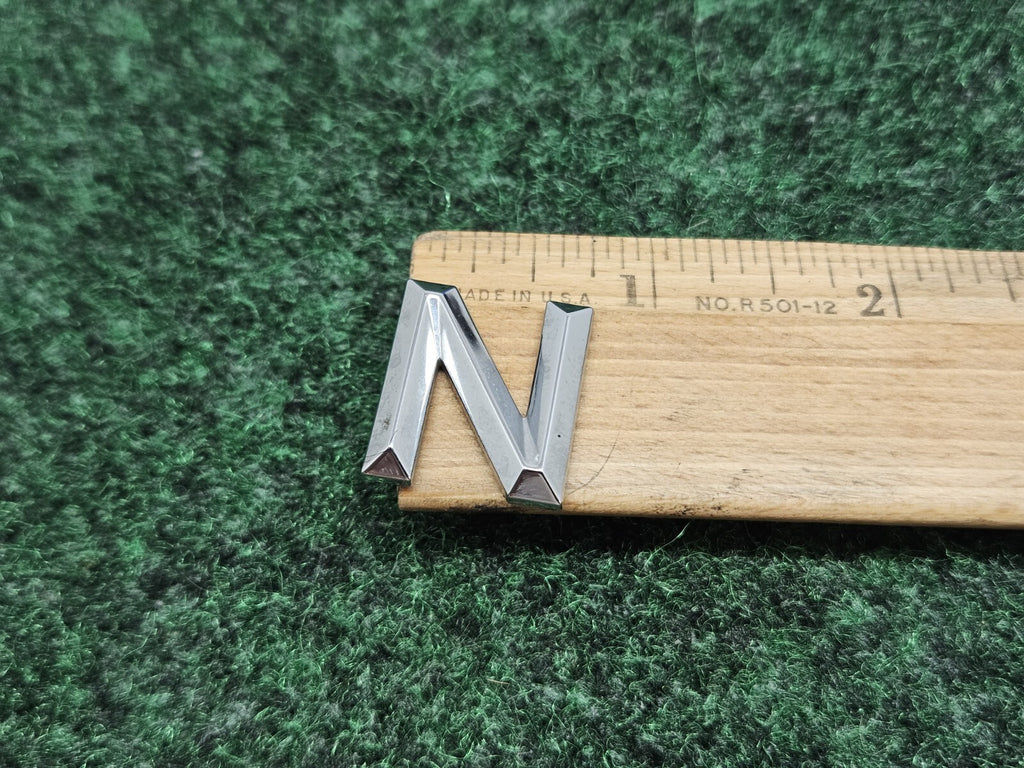 OEM "N" 3D Chrome Individual Letter Lettering Emblem Badge Logo Nameplate N 2S2