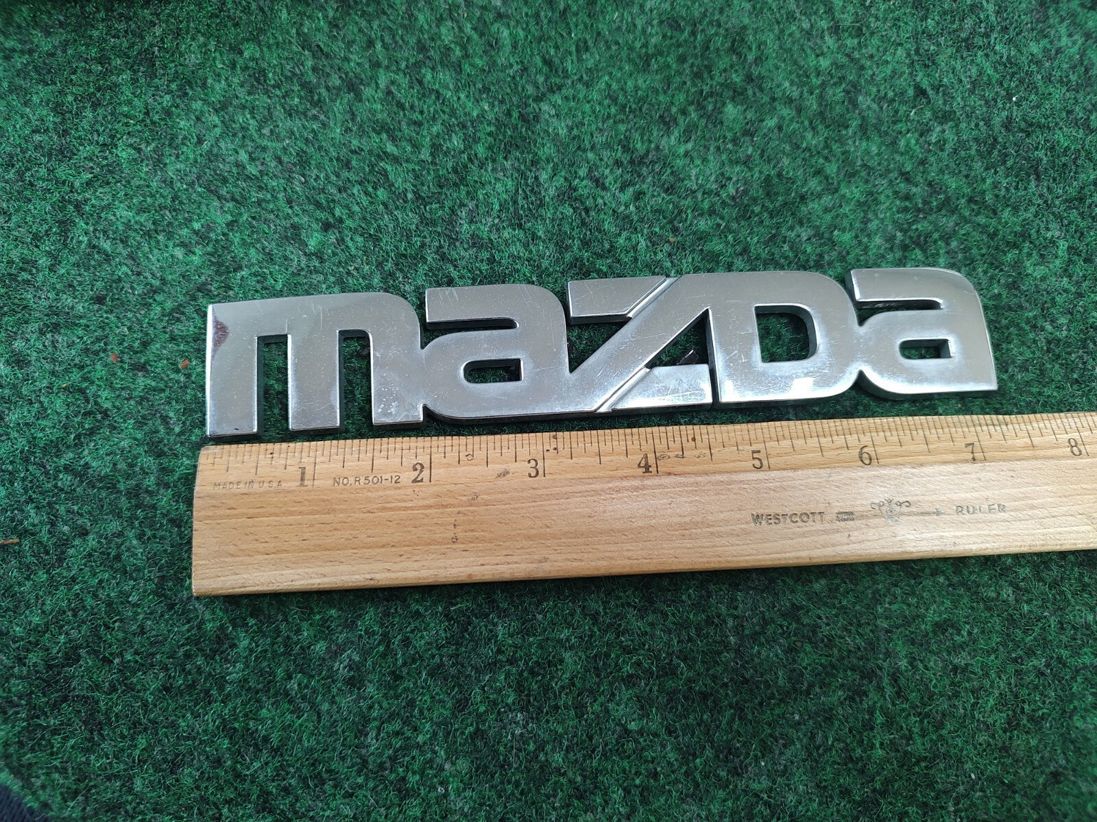 Mazda OEM Chrome Emblem Badge Logo Nameplate Name Plate 8L2