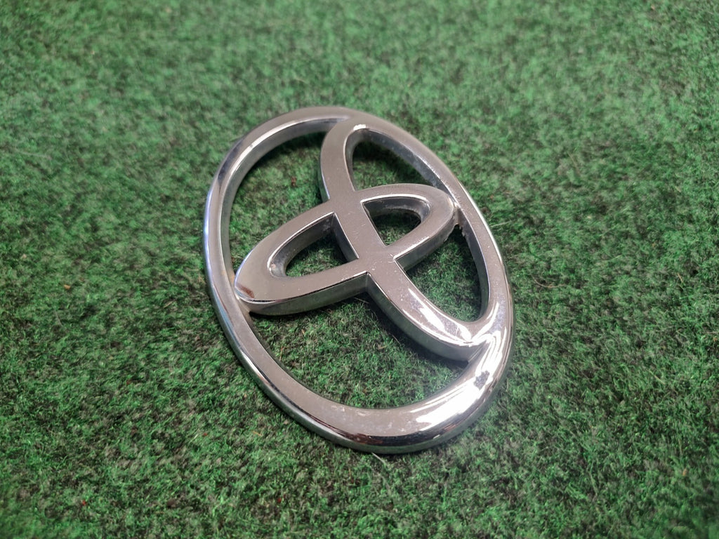 Toyota Chrome Plastic Emblem Badge Logo OEM 4 NCH Wide 1S8