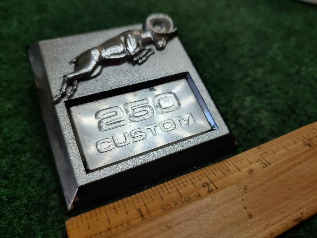 1981-1993 Dodge Ram "250 Custom" Plastic Fender Emblem Name Plate 4S2