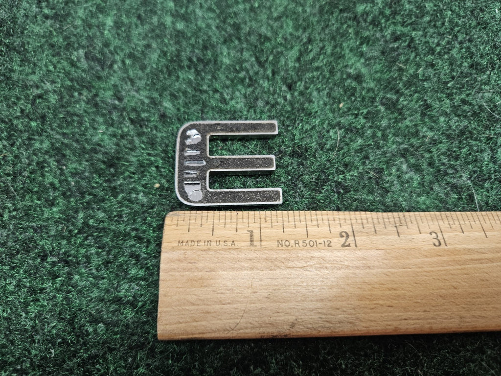 OEM "E" Chrome Individual Letter E Lettering Emblem Badge Logo Sign Name 7S7