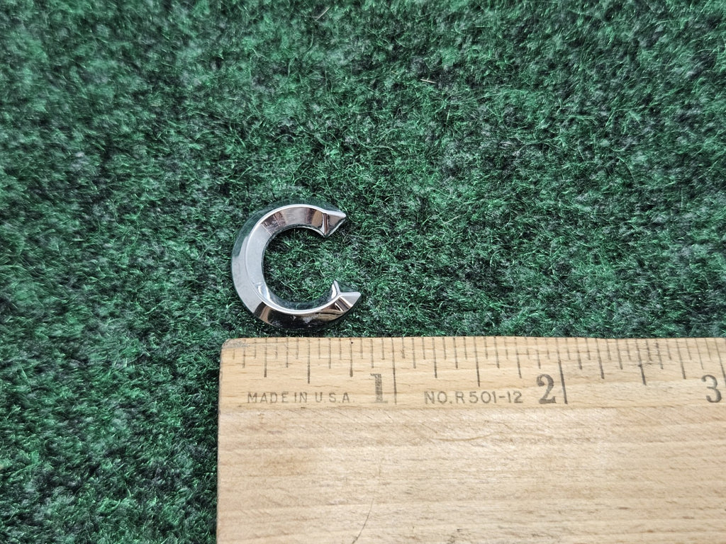 OEM "C" 3D Chrome Individual Letter Lettering Emblem Badge Logo Nameplate C 2S2