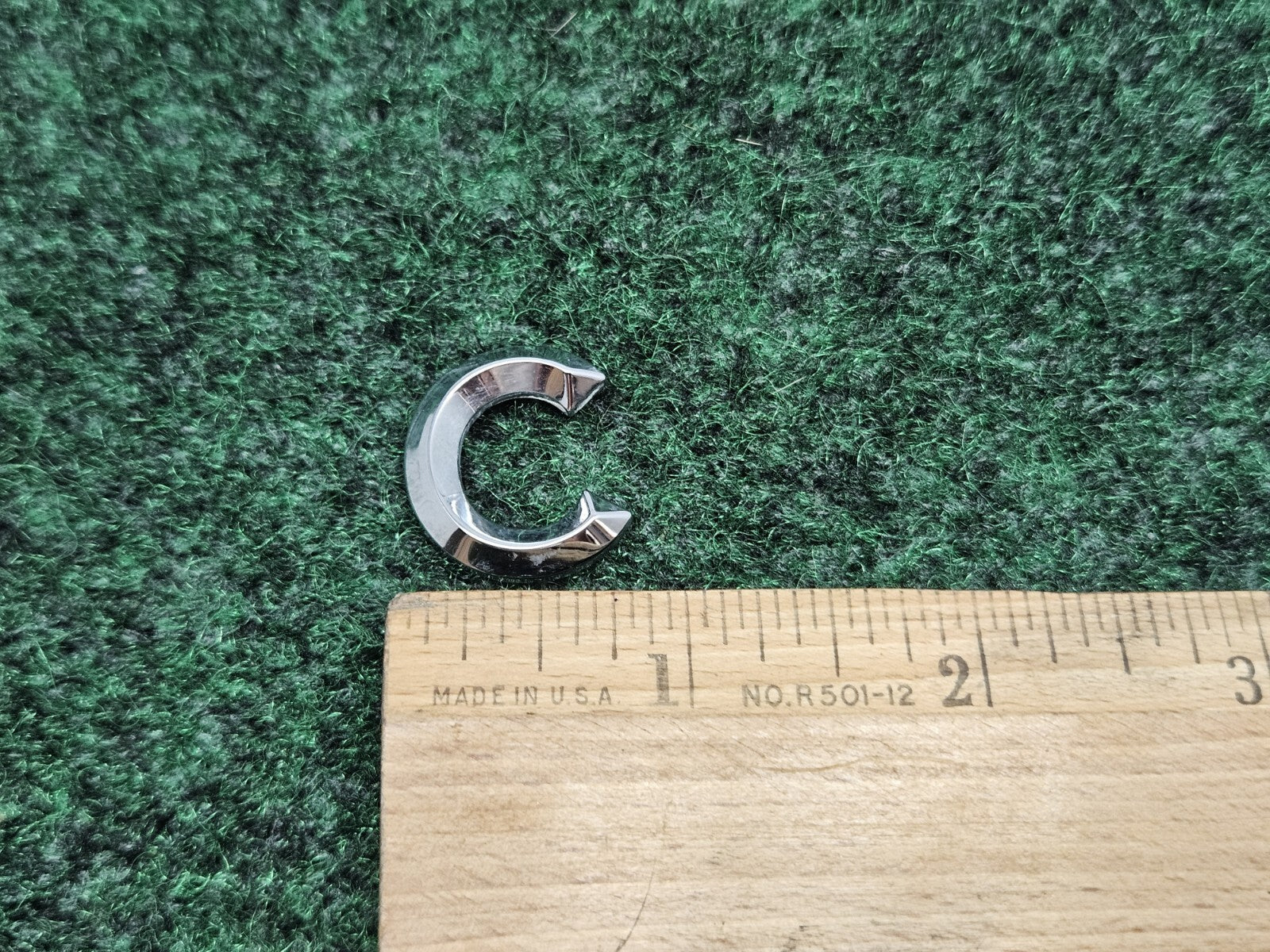 OEM "C" 3D Chrome Individual Letter Lettering Emblem Badge Logo Nameplate C 2S2
