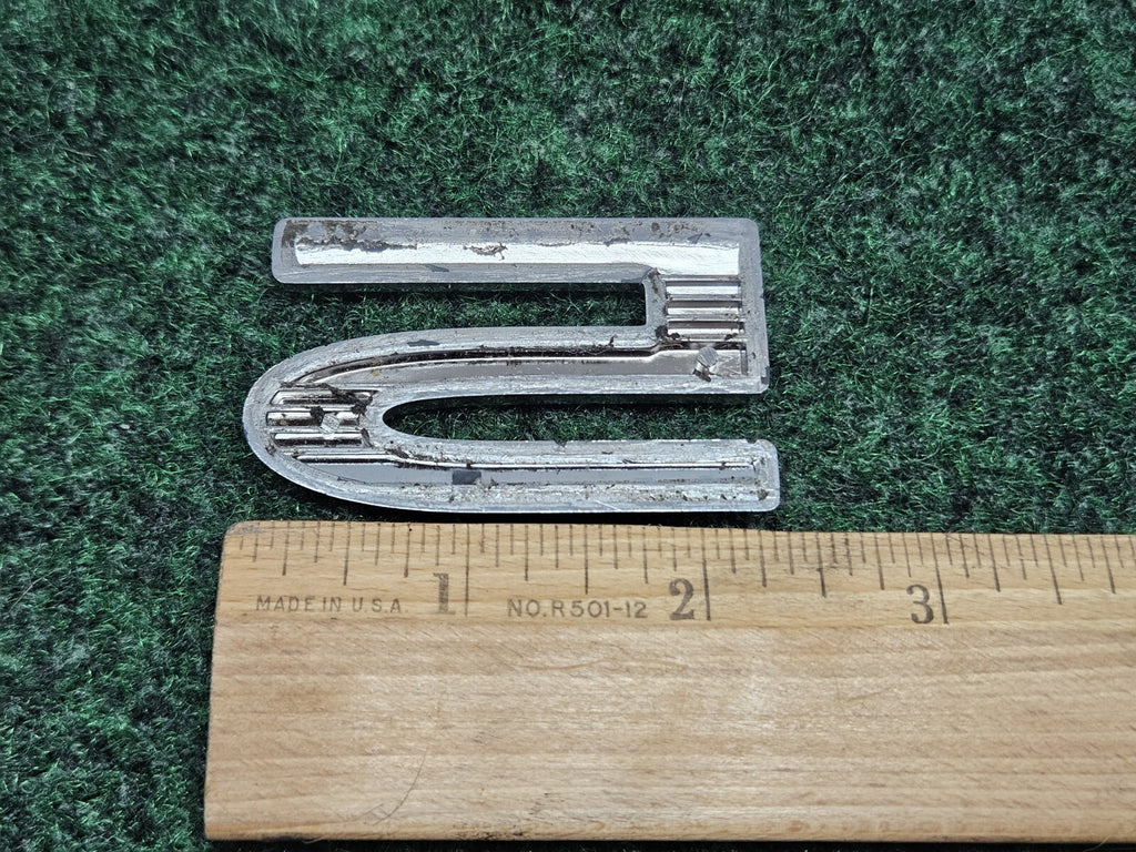 OEM "5" Chrome Individual Number Lettering Emblem 3D Badge Logo Nameplate 7S9