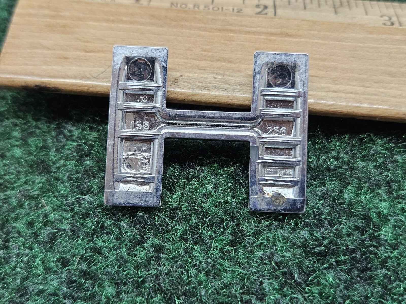 OEM "H" 3D Chrome Individual Letter Lettering Emblem Badge Logo Nameplate H 7S9