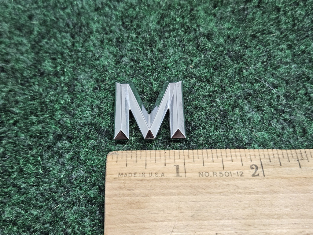 OEM "M" Silver Individual Letter Lettering Emblem Badge Logo Nameplate 7S7