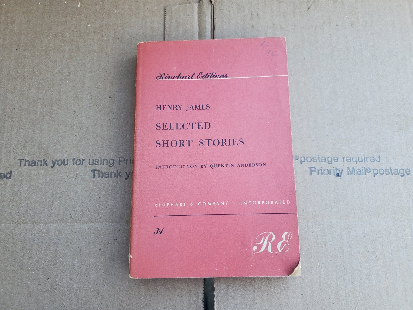 1950 VINTAGE Selected Short Stories - Henry James (Paperback,)RE  B8