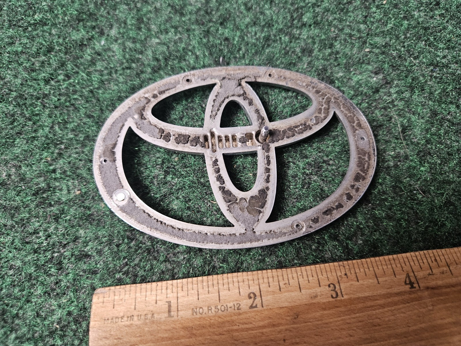Toyota Chrome Emblem Logo Symbol Name Plate Nameplate 4" 4S7