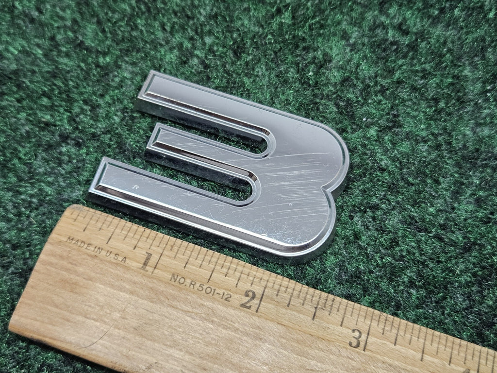OEM 3D "3" Chrome Individual Number Lettering Emblem Badge Logo Nameplate 7S9