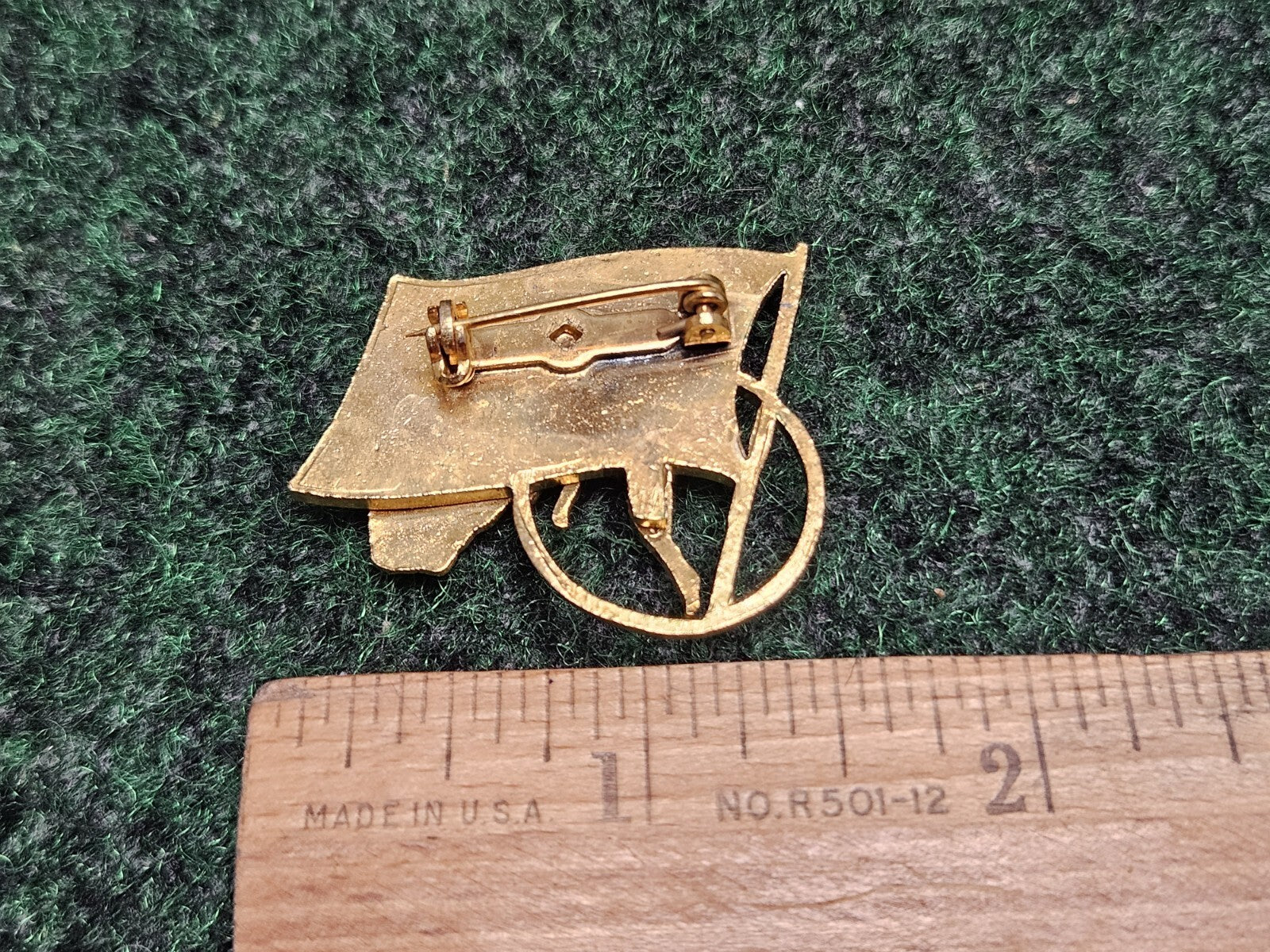 California WBA Flag Basketball Lapel Pin Brooch