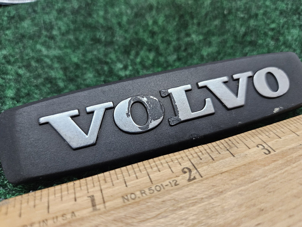 1990's VOLVO Emblem Badge Nameplate Plastic Chrome Script Car Part OEM GL3