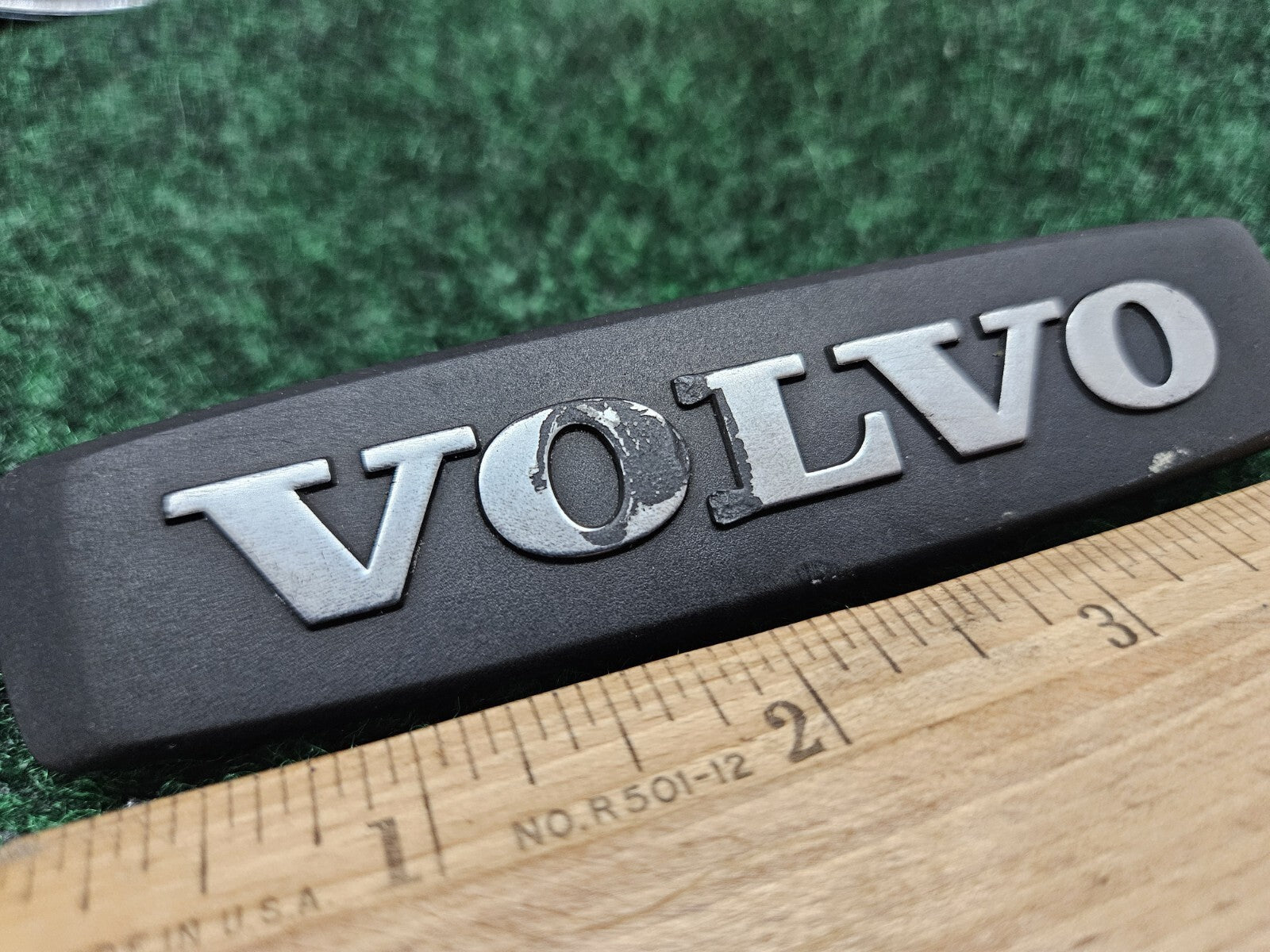 1990's VOLVO Emblem Badge Nameplate Plastic Chrome Script Car Part OEM GL3