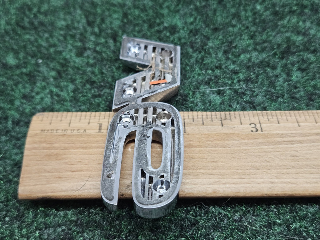 OEM V-6 V6 Chrome Plastic Emblem Badge Logo Nameplate Name Plate 7S7