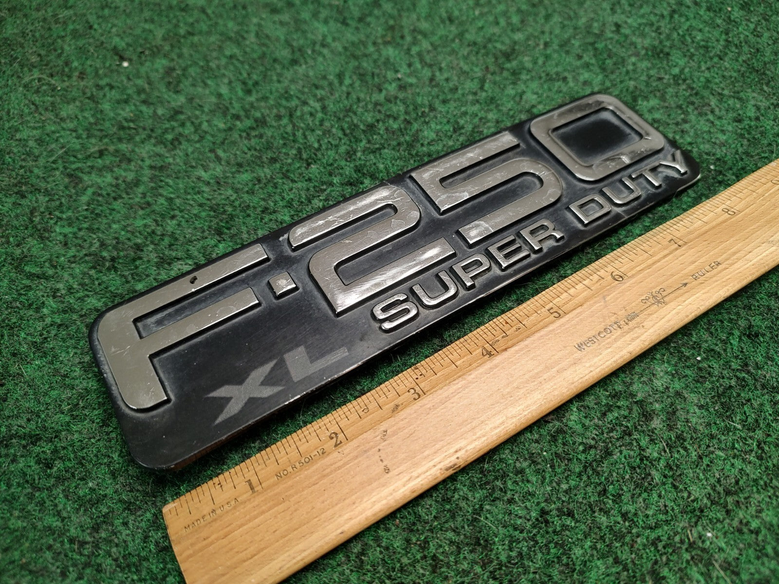 1992-2004 FORD F-250 XL Super Duty Fender Emblem Nameplate Badge OEM 2S3