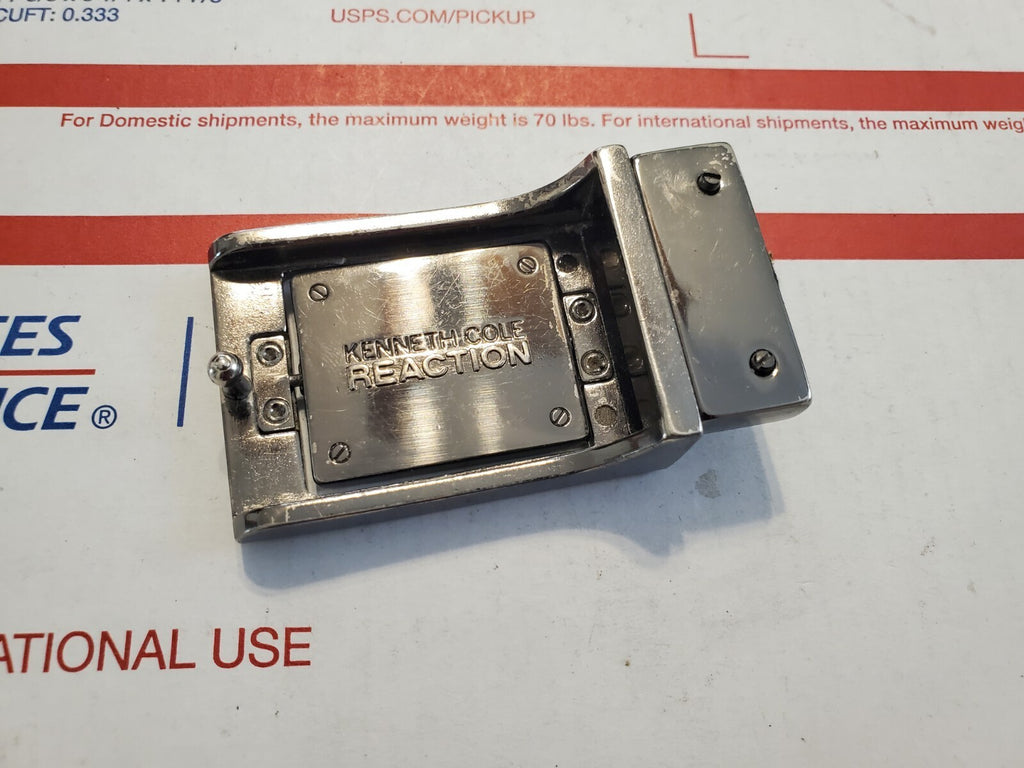 Men's Kenneth Cole Reaction Reversable Silver Belt Buckle 4L4