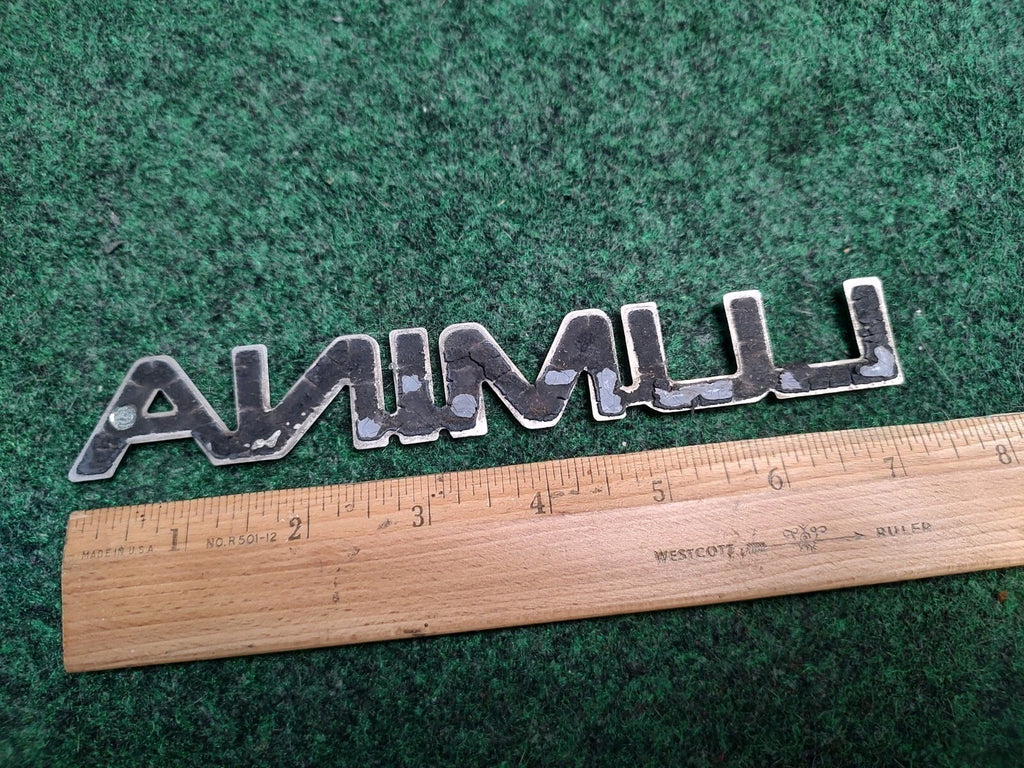 Chevy OEM Lumina Chrome 6" Rear Trunk Emblem Badge Logo Nameplate Name Plate 2S5