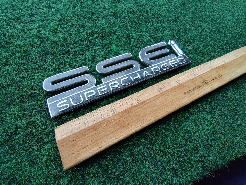 Pontiac SSEi Supercharged Gray Metal Emblem Badge Logo Nameplate Name Plate 5S3