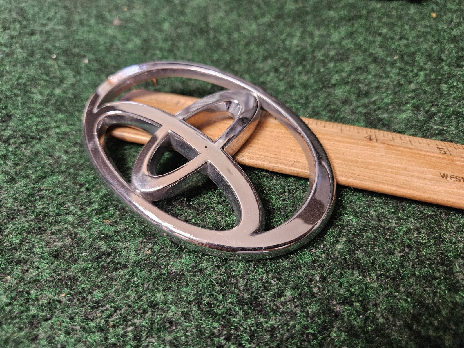 Toyota Chrome Emblem Logo Symbol Unknown Model 4" 3M4