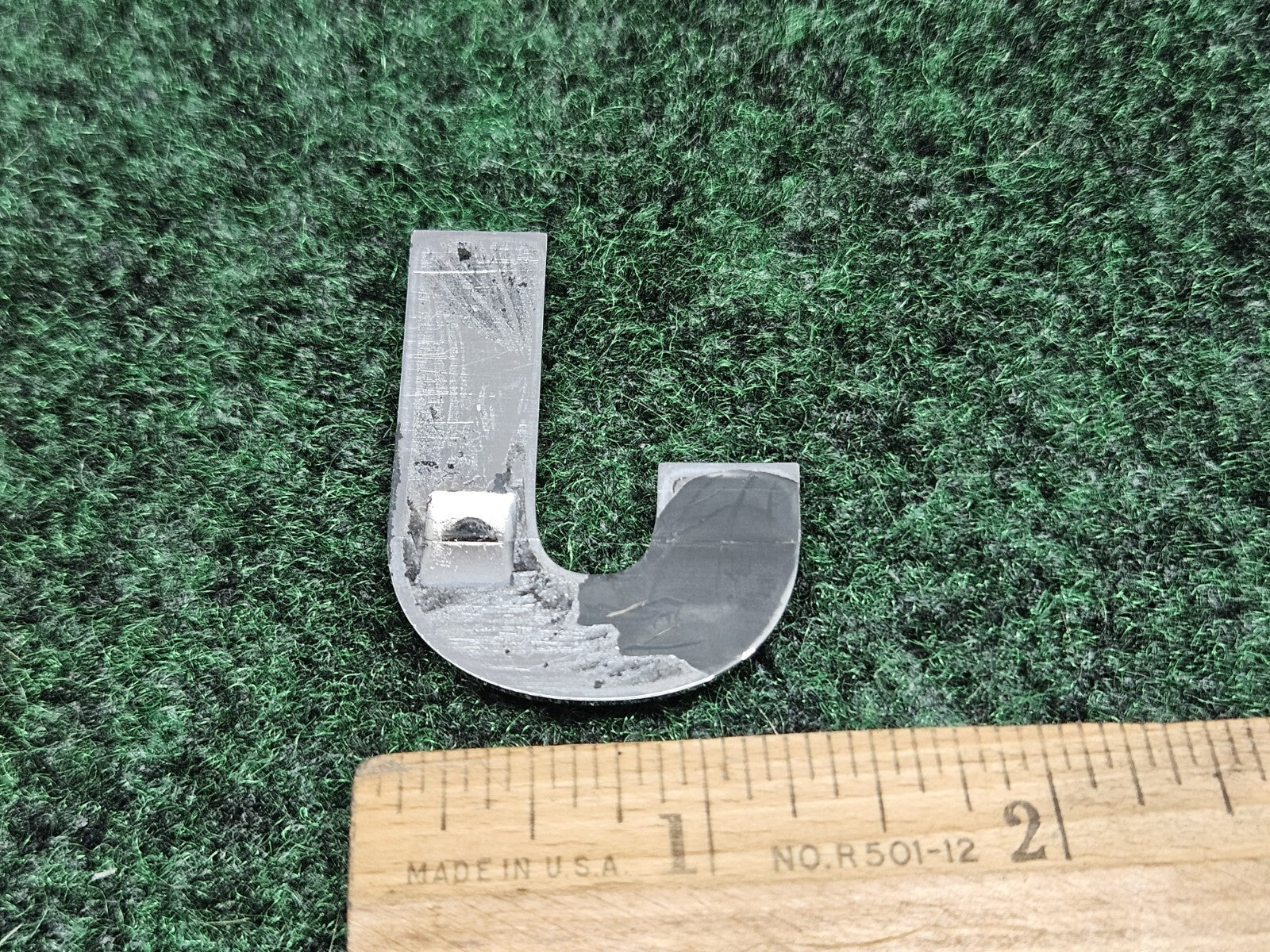 Jeep OEM "J" Chrome Hood Hatch Individual Letter Emblem Badge Logo Nameplate 7S6