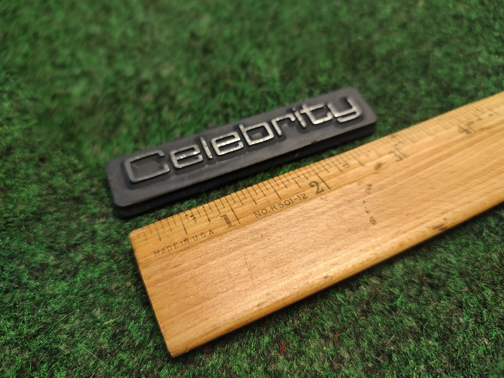Chevy OEM Celebrity Chrome & Black Emblem Badge Logo Nameplate Name Plate 1S9