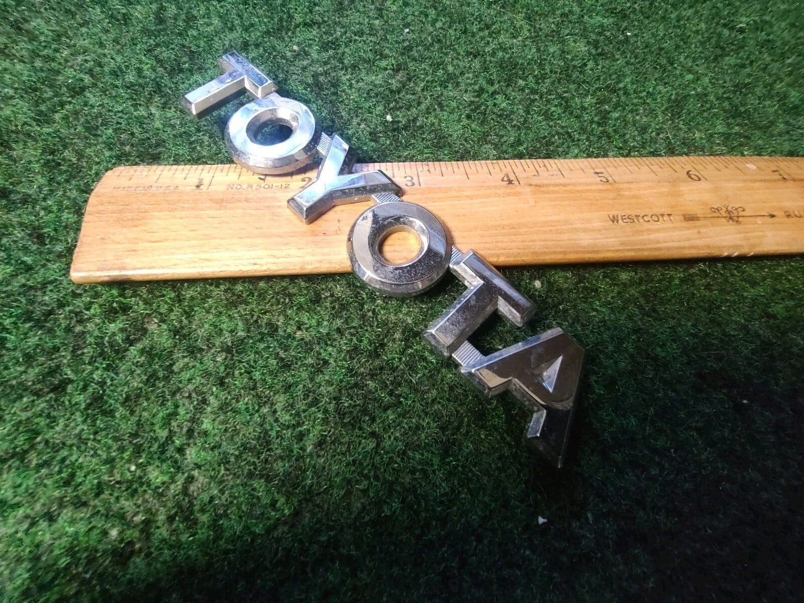 Toyota Rear Trunk Lid Emblem Name Plate Nameplate 5'' Inch Chrome OEM 4S3