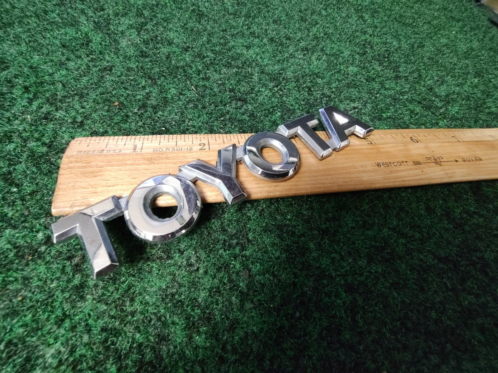 Toyota Luggage Compartment Door Name Plate Emblem 5.1" Genuine Oem 4S4