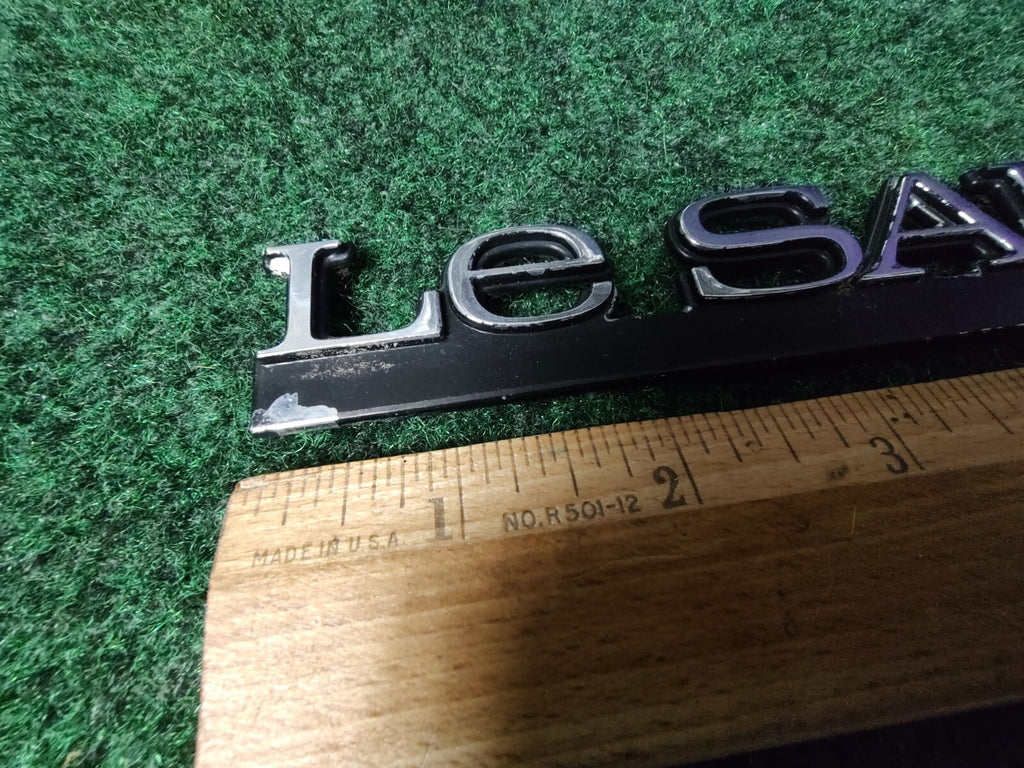 BUICK LESABRE CUSTOM - OEM EMBLEM BADGE SYMBOL LOGO NAME PLATE 6S6