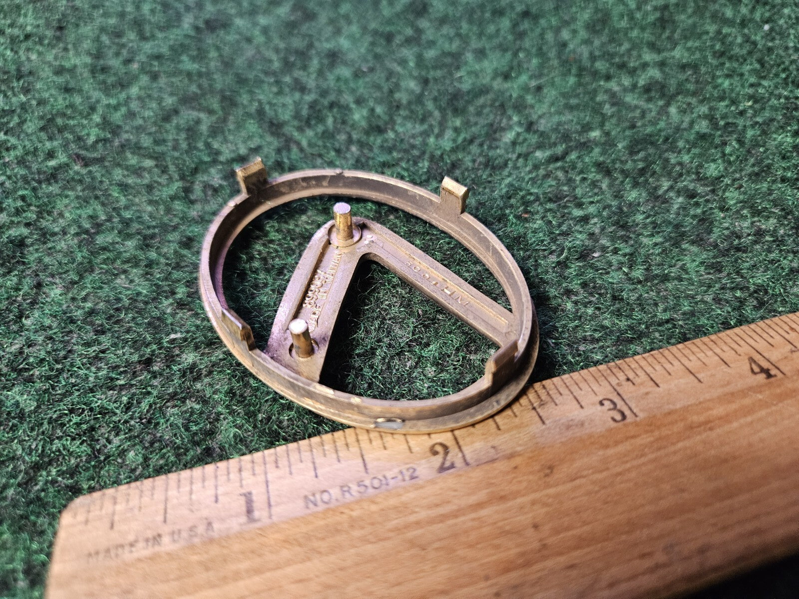 Lexus Emblem Badge Logo Gold Name Plate OEM Used 899037 4M9