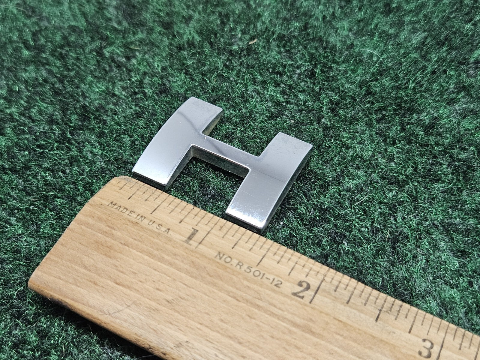 OEM "H" 3D Chrome Individual Letter Lettering Emblem Badge Logo Nameplate 7S9
