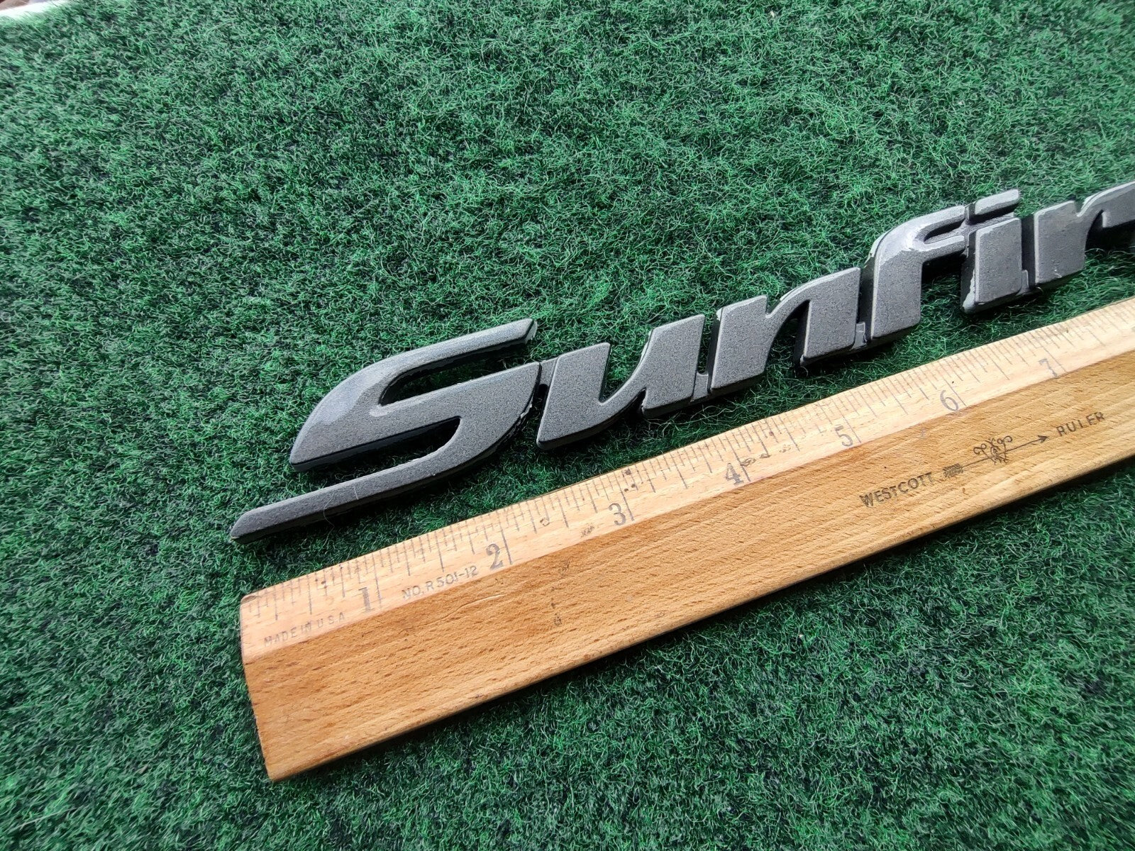 1998-2004 Pontiac Sunfire Gray Emblem Badge Logo Nameplate Name Plate 5S2