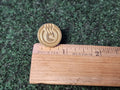 VTG Gold Toned  Lapel Hat Pinback Princess Cruise Captain's Curcle Pin