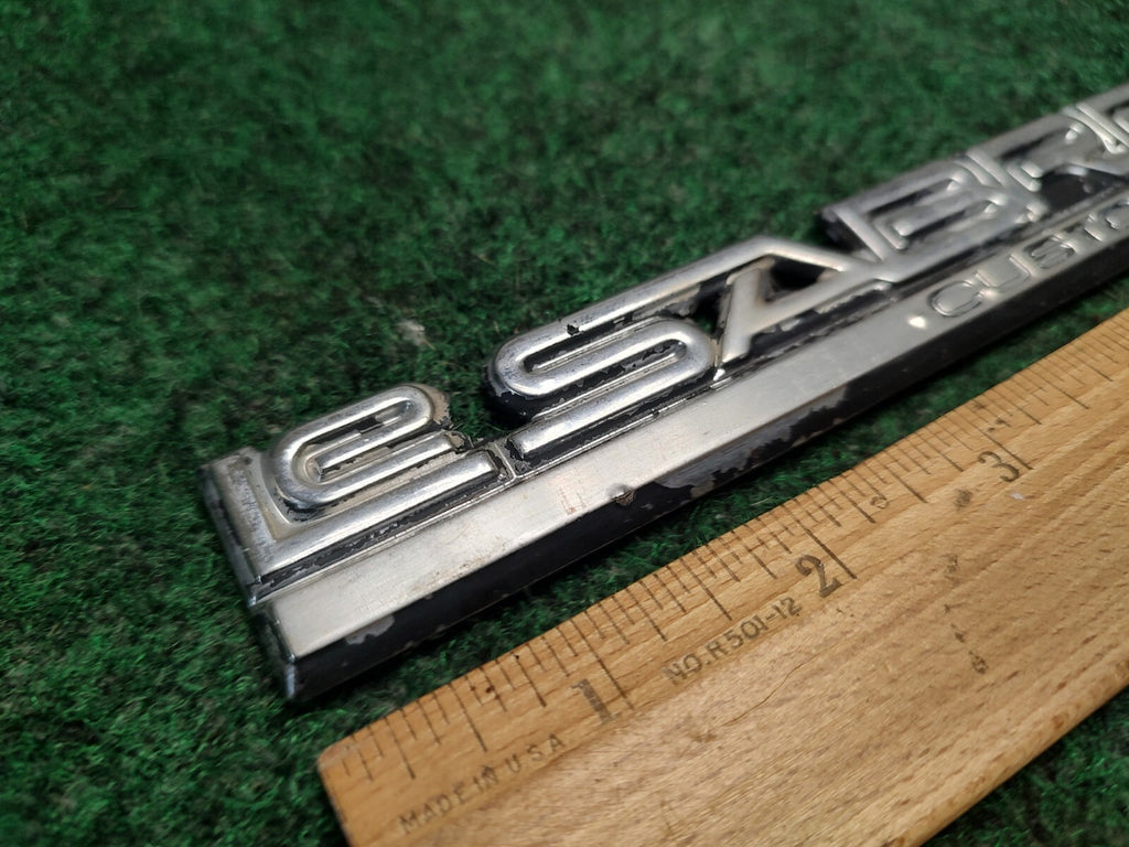 Vintage Buick LeSabre Custom Emblem Badge OEM 80s 90s Metal Trim Nameplate 4S4