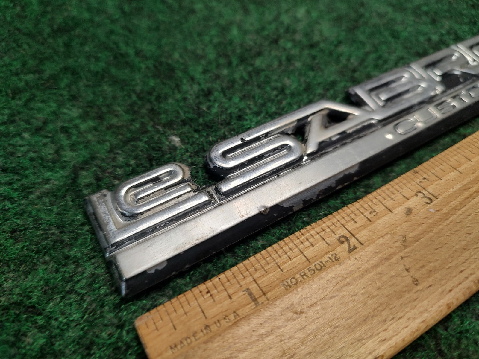 Vintage Buick LeSabre Custom Emblem Badge OEM 80s 90s Metal Trim Nameplate 4S4