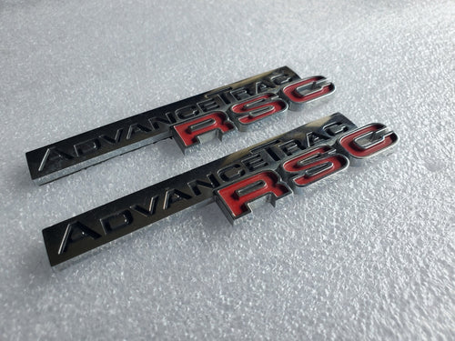 (2) Ford Expedtion Explorer Rear Chrome ADVANCE TRAC RSC NAMEPLATE Emblem 2L1