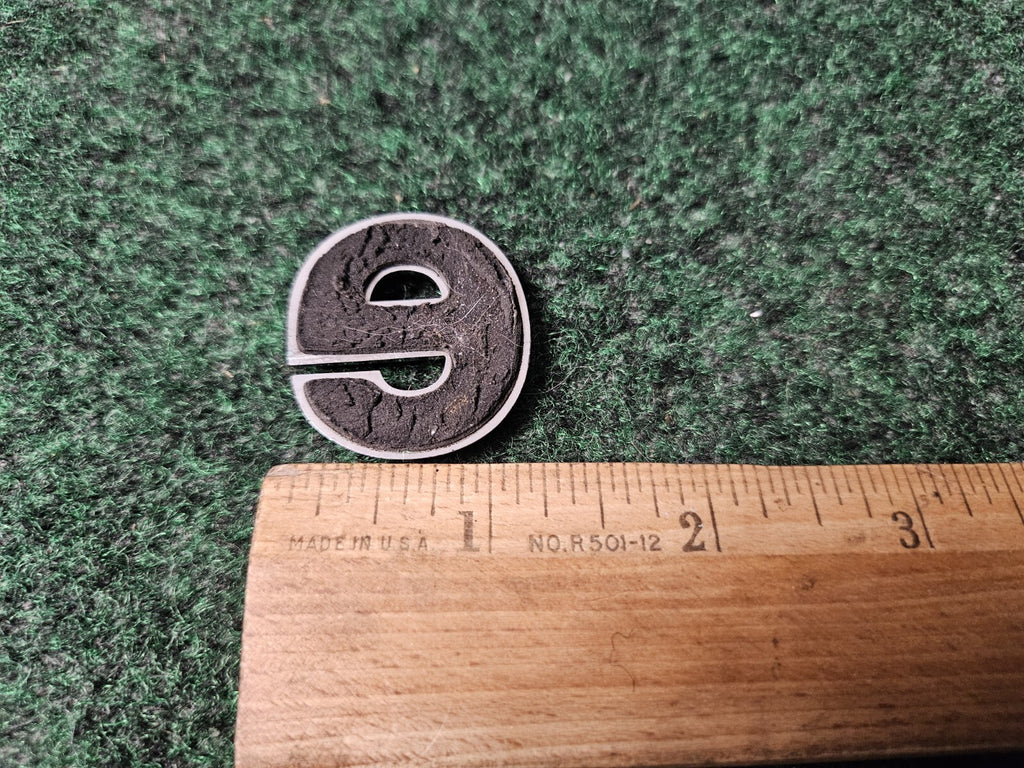 Jeep OEM "E" Chrome Hood Hatch Individual Letter Emblem Badge Logo Nameplate 4S1