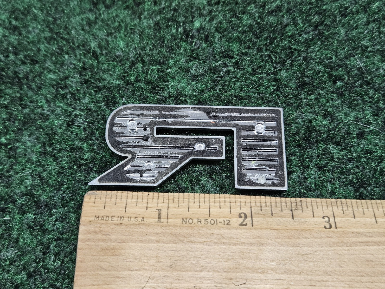 OEM "R" Chrome Hood Hatch Individual Letter Emblem Badge Logo Nameplate 2.5" 7S6